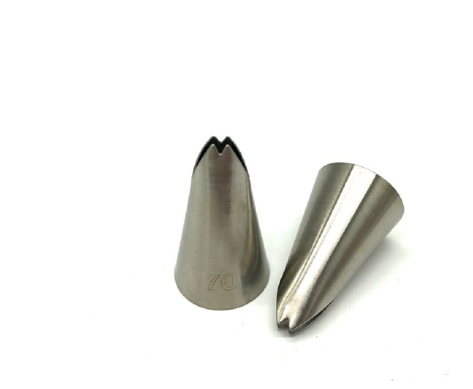 Medium Leaf Piping Nozzle No. 70, Seamless Stainless Steel Icing Piping Cream Pastry Nozzle Tip DIY Cakes Decorating Tool Medium Leaf Piping Nozzle No. 70, Seamless Stainless Steel Icing Piping Cream Pastry Nozzle Tip DIY Cakes Decorating Tool