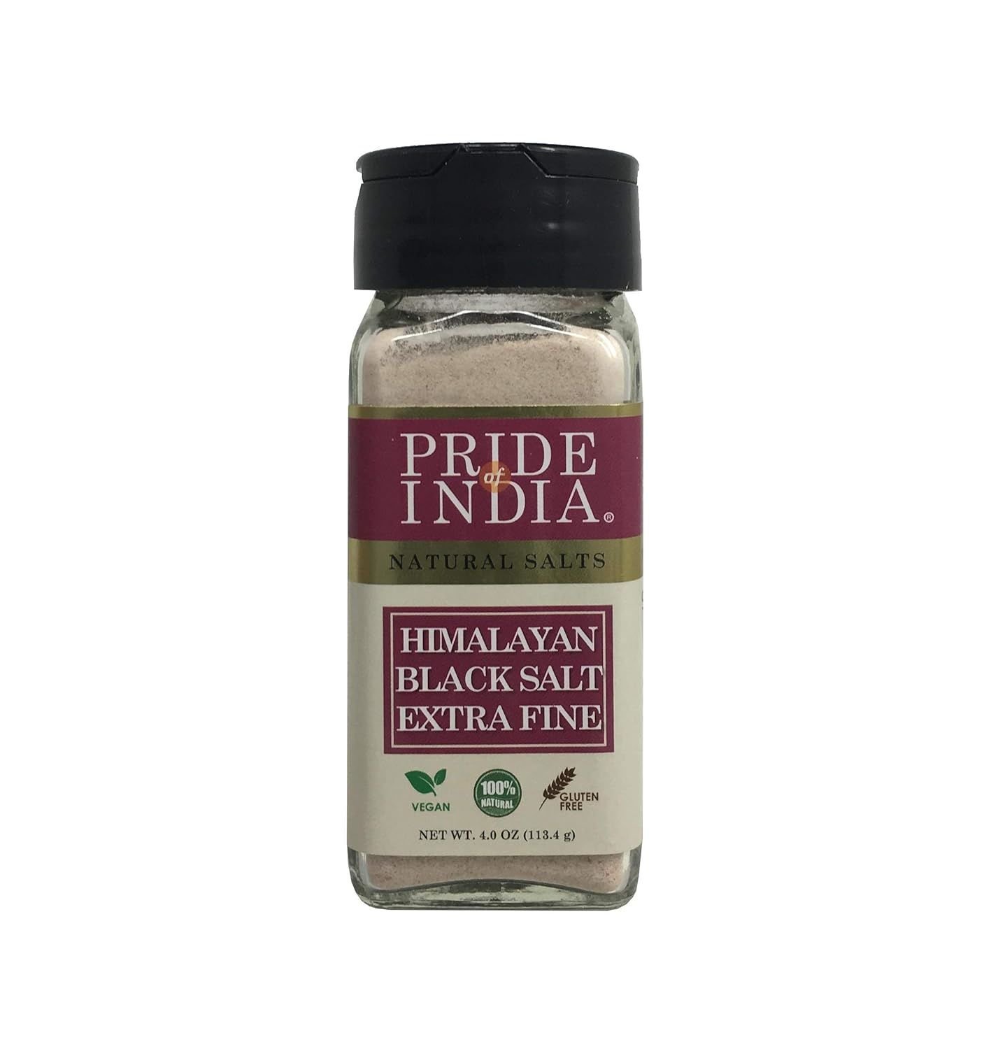 Pride Of India - Himalayan Black Rock Salt - Extra-Fine Grind Pride Of India - Himalayan Black Rock Salt - Extra-Fine Grind