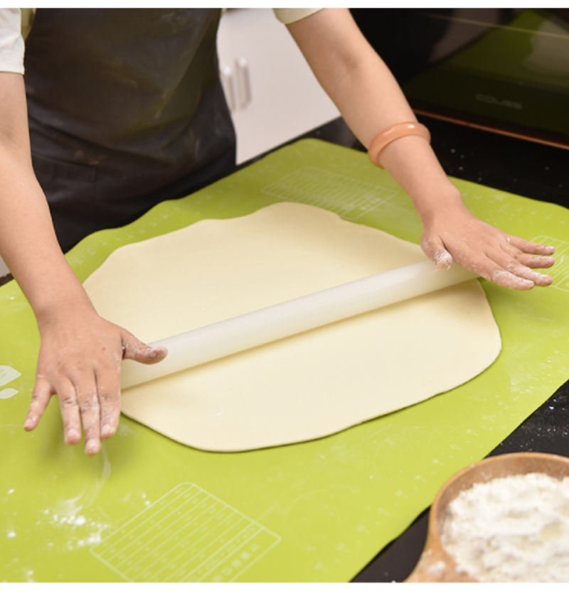 Non-Stick Silicone Dough Rolling Mat Sheet, Kneading Rolling Baking Pad with Measurement Scale Pastry Baking Mat Tool Non-Stick Silicone Dough Rolling Mat Sheet, Kneading Rolling Baking Pad with Measurement Scale Pastry Baking Mat Tool