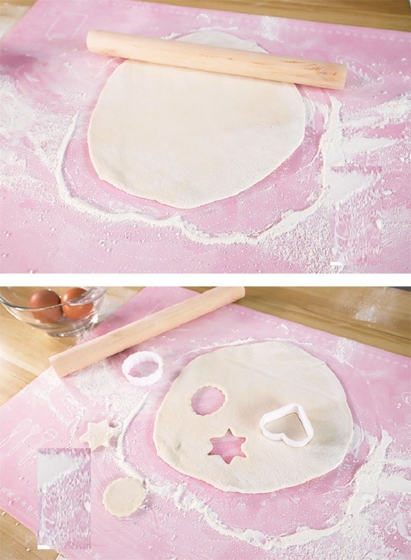 Non-Stick Silicone Dough Rolling Mat Sheet, Kneading Rolling Baking Pad with Measurement Scale Pastry Baking Mat Tool Non-Stick Silicone Dough Rolling Mat Sheet, Kneading Rolling Baking Pad with Measurement Scale Pastry Baking Mat Tool