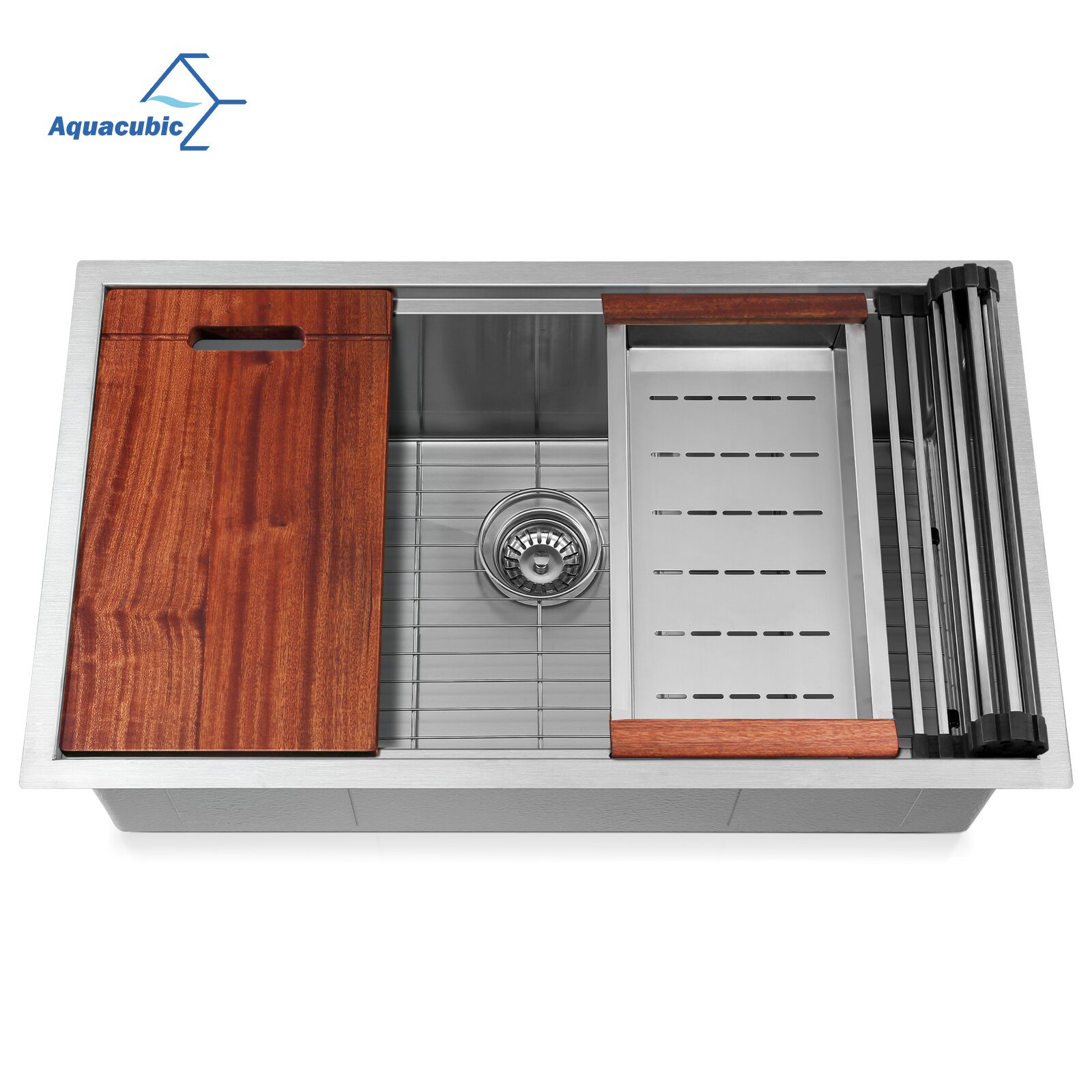 Factory Directly 30 inch or 32 inch Multi-functional OEM Handmade SUS 304 Stainless Steel Undermount Kitchen Sink Workstation Factory Directly 30 inch or 32 inch Multi-functional OEM Handmade SUS 304 Stainless Steel Undermount Kitchen Sink Workstation