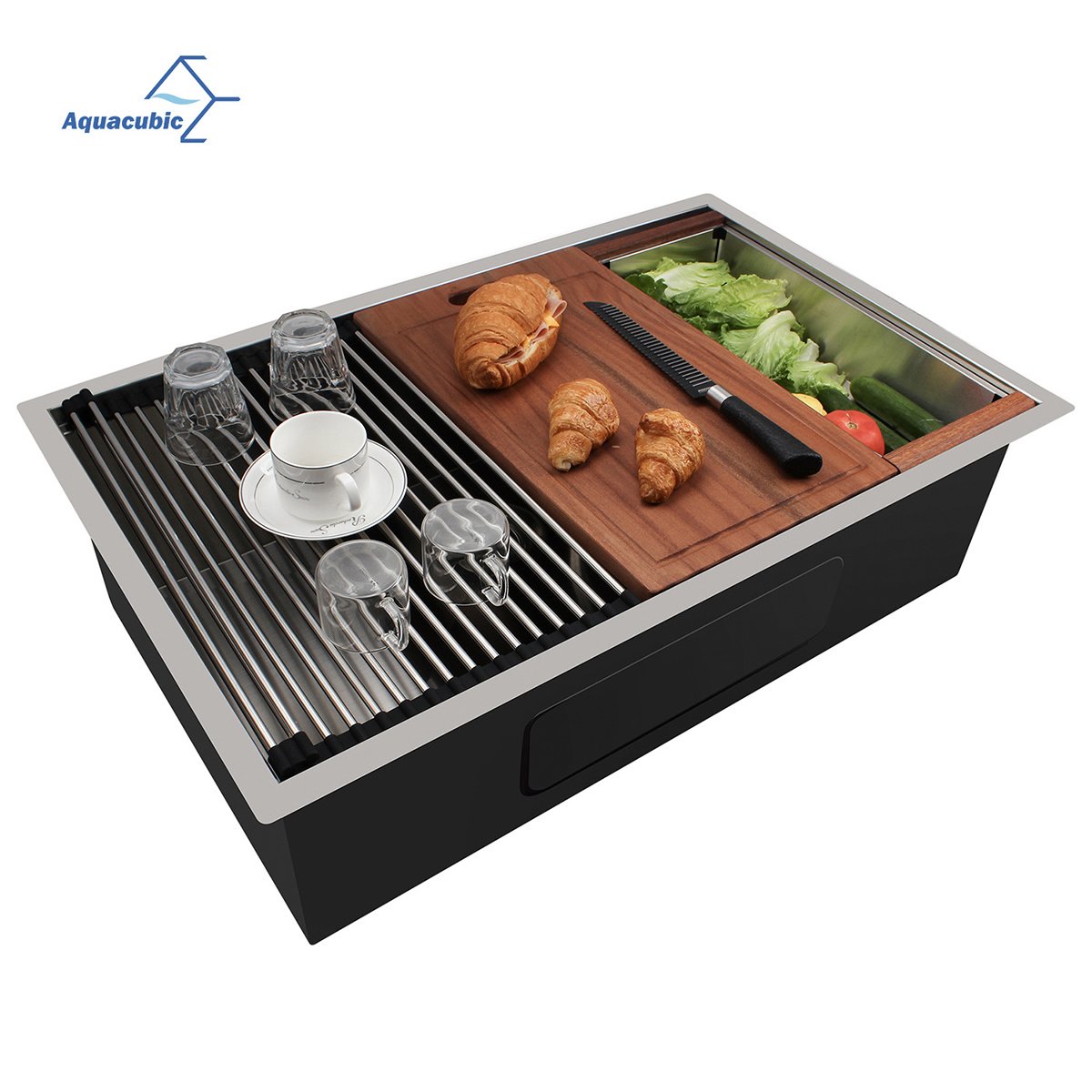 Factory Directly 30 inch or 32 inch Multi-functional OEM Handmade SUS 304 Stainless Steel Undermount Kitchen Sink Workstation Factory Directly 30 inch or 32 inch Multi-functional OEM Handmade SUS 304 Stainless Steel Undermount Kitchen Sink Workstation