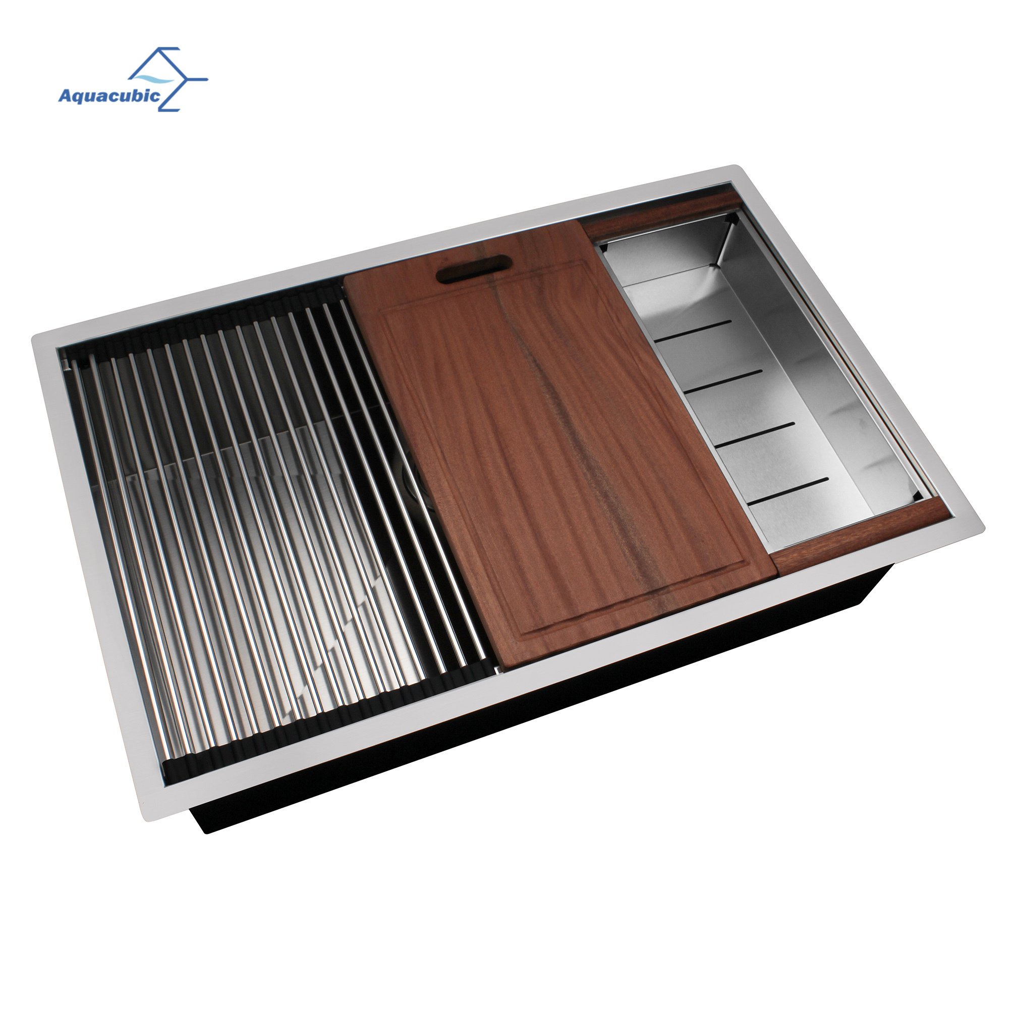 Factory Directly 30 inch or 32 inch Multi-functional OEM Handmade SUS 304 Stainless Steel Undermount Kitchen Sink Workstation Factory Directly 30 inch or 32 inch Multi-functional OEM Handmade SUS 304 Stainless Steel Undermount Kitchen Sink Workstation